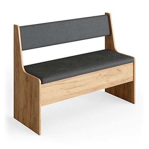 Image of Vicco Dining room corner bench Roman, Goldkraft oak, 106.6 x 41.5 cm, suitable for space-saving corner solutions in dining areas