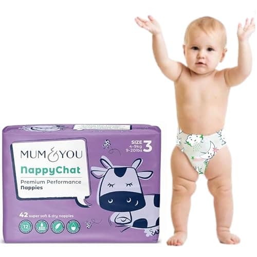 Image of Mum & You Eco Friendly Baby Nappies, Size 3 nappies (4-9 KG), 42 Count, Dermatologically Tested nappy with 12-Hr Leak Protection with Wetness Indicator, Rash-Free baby diapers,Day & Night Time Nappies