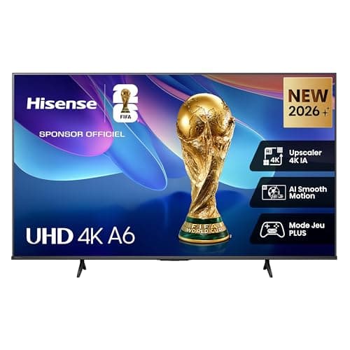 Image of Hisense 58A6S - 58" 4K UHD TV, HomeOS U9.5 Smart TV, Dolby Vision HDR, Game Mode Plus (VRR 60Hz), DTS Virtual:X, Alexa Built-in, Black
