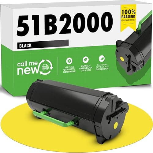 Image of callmenew 51B2000 Toner - Compatible with Lexmark 51b2000 Toner (Black, 2500 Pages) - Smart Chip Replacement for Lexmark mb2236adw & b2236dw - Pack of 1