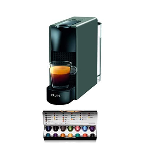 Image of Nespresso Krups XN110BRD Essenza mini coffee capsule machine | 0.6 L | 19 bar | energy saving mode | grey | energy class A
