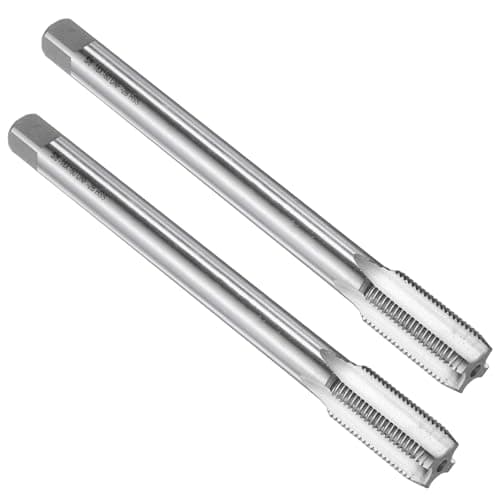 Image of sourcing map 2pcs Straight Flute Screw Taps 5/8-18UNF 2B Thread 6" Extra Long HSS6542 Machine Threading Milling Tap Tapping Tools