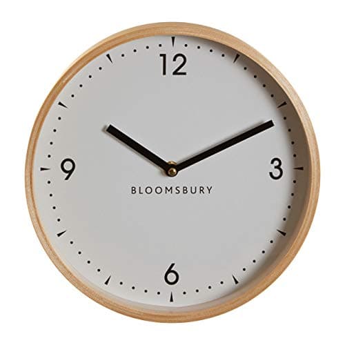 Image of Premier Vitus Wall Clock, White/Wood