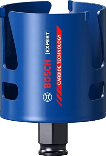 Image of Bosch 1x EXPERT Construction Material Hole Saw (for Softwood, Chipboard, Ø 60 mm, Professional Accessory Rotary Drill/Drivers)