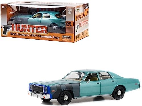 Image of Greenlight 84152 Hunter Sergeant Rick Hunters 1977 Fury 1:24 Scale Diecast Collectors Model