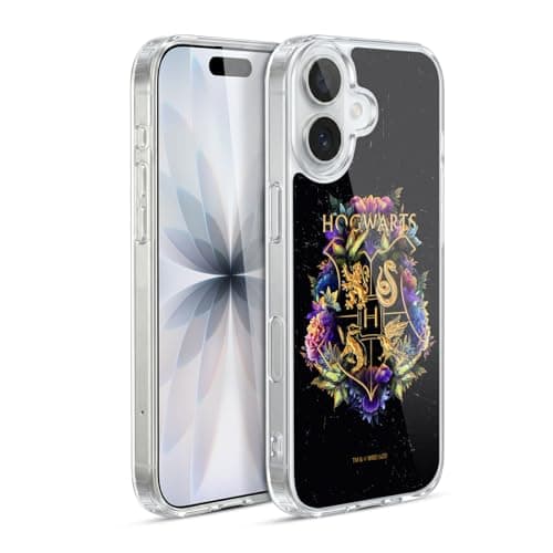Image of Head Case Designs Officially Licensed Harry Potter Hogwarts Crest 1 Deathly Hallows XXXI Gel Case [Military Grade Protection] Compatible with Apple iPhone 17 and Compatible with MagSafe