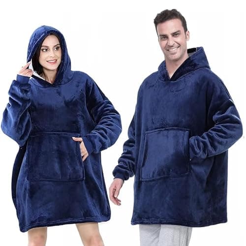 Image of Hoodie Oversized Hoodie Sweatshirt Blanket Super Soft Warm Comfortable Blanket Hoodie, One Size Fits All Men Women Girls, Boys