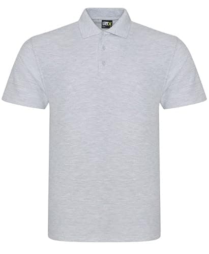 Image of PRORTX RX101 Mens Pique Polo Shirt - Heather Grey - M