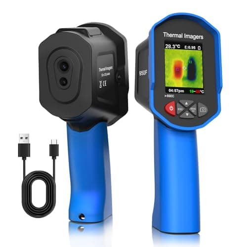 Image of SURLABA Infrared Thermal Imaging Camera, 32x32 IR Thermal Imager -40°C to 300°C, Thermal Sensitivity 0.15°C, Infrared Camera for HVAC, Equipment Warning, Leak Inspection