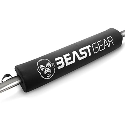 Image of Beast Gear Barbell Pad - Heavy Duty, Weightlifting, Squat, and Hip Thrust Pads with Secure Hook & Loop Fastener - Cushioned Foam Protection for Weighted Bar