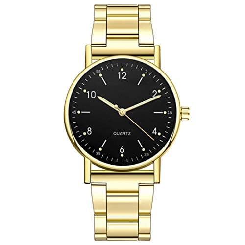 Image of Ladies Watch Quartz High-end Watch Dial Stainless Luminous Leisure Women's Watch Brew Watches (D, One Size)