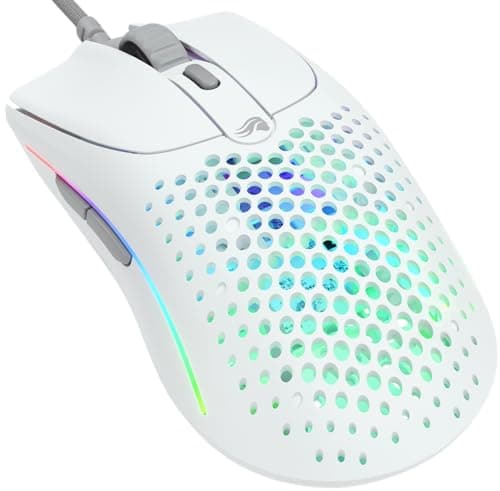 Image of GLORIOUS Gaming Model O 2 Wired Gaming Mouse - 59g Ultralight, FPS, 26,000 DPI, Motion Sync, 80M Click Rated Switches, 6 Programmable Buttons, Ambidextrous, RGB, PTFE Feet - White