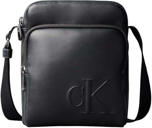 Image of Calvin Klein Men's Bold Ck Pocket Reporter LV04D3368G, BLACK, One Size