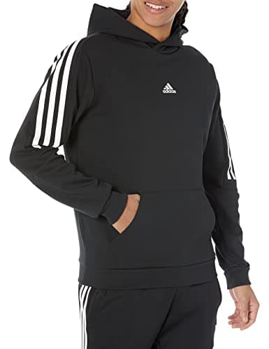 Image of adidas Men's Future Icon Three Stripes Hoodie, Black, Large