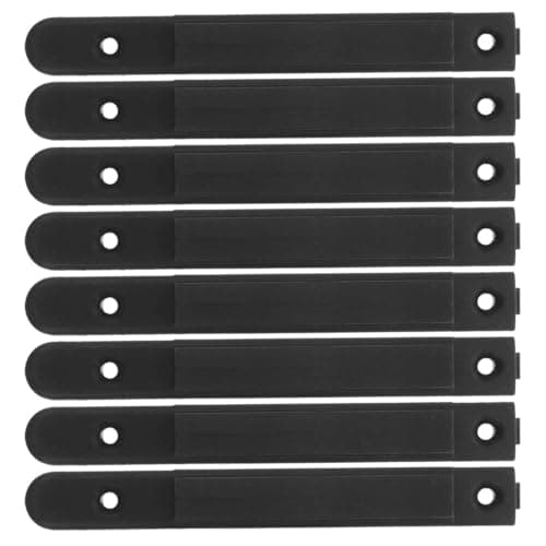 Image of Healifty 8Pcs Retractable Belt Barrier Receiver Wall Mounted Stanchion Clip Kit Universal Queue Barrier Clip for Crowd Control and Security Systems