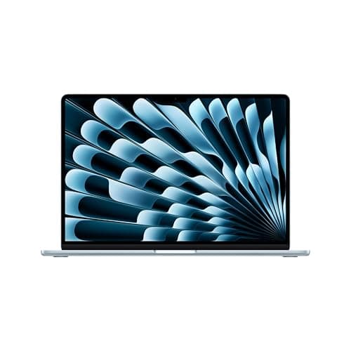 Image of Apple MacBook Air 15-inch Laptop with M5 chip: Built for AI, 15.3-inch Liquid Retina Display, 24GB Unified Memory, 1TB SSD, 12MP Center Stage, Touch ID, Wi-Fi 7; Sky Blue