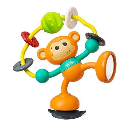 Image of Infantino - Stick & Spin High Chair Pal™ - Fun Rotating Monkey Play Toy - for High Chair and Stroller Trays - BPA Free - Ideal Gift - Baby Toys 0-6 Months
