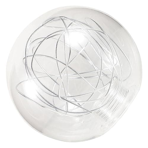 Image of VILLCASE G9 Glass Lamp Shade Silver Aluminum Wire Globe Design, 120mm Diameter Pendant Light Cover, Small Light Bulb Shade for Fixture Replacement