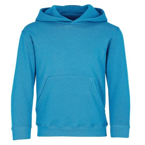 Image of Fruit of the Loom Childrens Unisex Hooded Sweatshirt/Hoodie (5-6) (Azure Blue)
