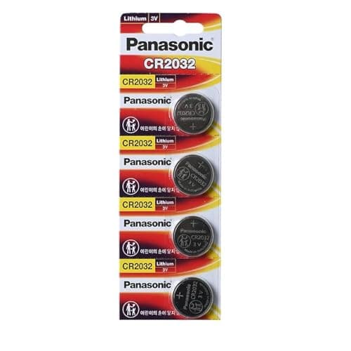 Image of Panasonic CR-2032 Lithium Coin Battery - Four Pack