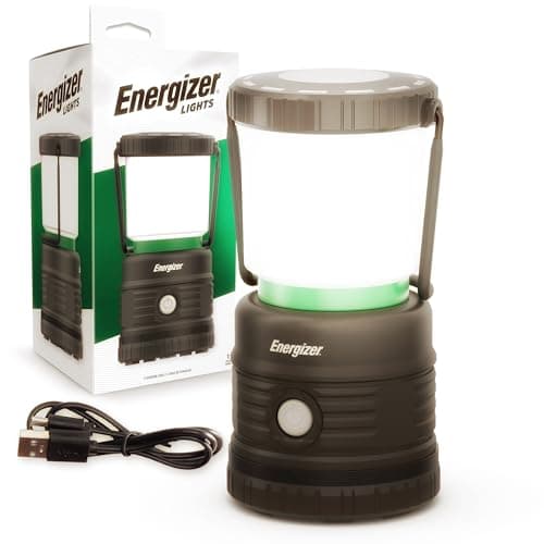 Image of Energizer Rechargeable LED Camping Lantern PRO, Super Bright Tent Light, Water Resistant, Emergency Lantern, USB Charging, Portable, Perfect for Camping, Hiking, DIY & Emergency Power Outage