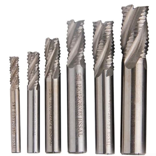Image of 4 Flutes HSS Roughing End Mill CNC Router Spiral Milling for Metal Roughing(16mm)
