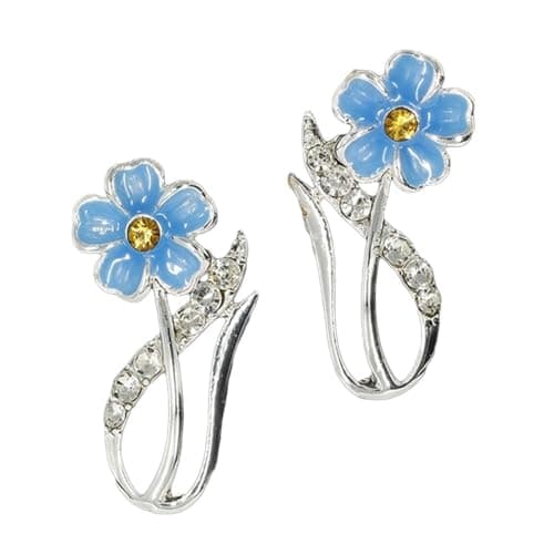 Image of Equilibrium Forget Me Not Elegant Silver Plated Studs 339881