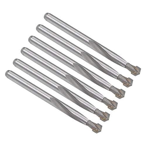 Image of sourcing map Cemented Carbide Twist Drill Bits 6.5mm Metal Drill Cutter for Stainless Steel Copper Aluminum Zinc Alloy Iron 6 Pcs