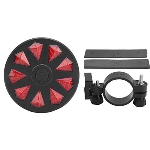 Image of Alomejor Bike Taillight Red Diamond Pattern Bike Rear Light Bicycle Safe Warning Flashing Riding Rear Lights for Night Cycling