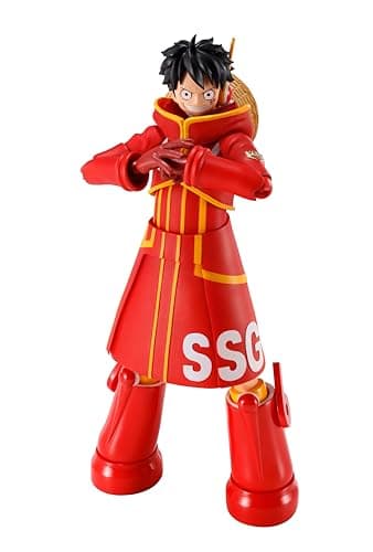 Image of TAMASHII NATIONS S.H. Figuarts One Piece Monkey D. Luffy - Miraishima Egg Head - Approx. 5.9 inches (150 mm), PVC & ABS Pre-Painted Action Figure