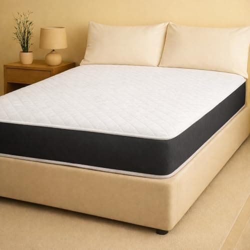 Image of Resti Sleep Black Diamond Mattress, Medium-Soft Comfort, Bonnell Spring, Hypoallergenic with Breathable Cover, 3-Layer Construction (King)
