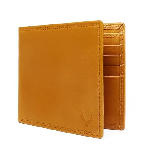 Image of PELLE TORO Minimalist Slim Mens Wallet, Handmade Real Leather Card Wallet with RFID Blocking, 10 Card Holder Slots & Note Section, Tan