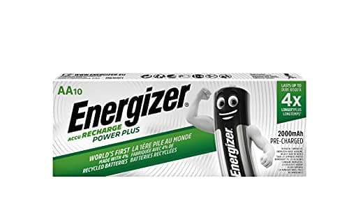 Image of Energizer 634354 2000MAh AA Rechargeable Battery (Pack of 10) - Packaging May Vary