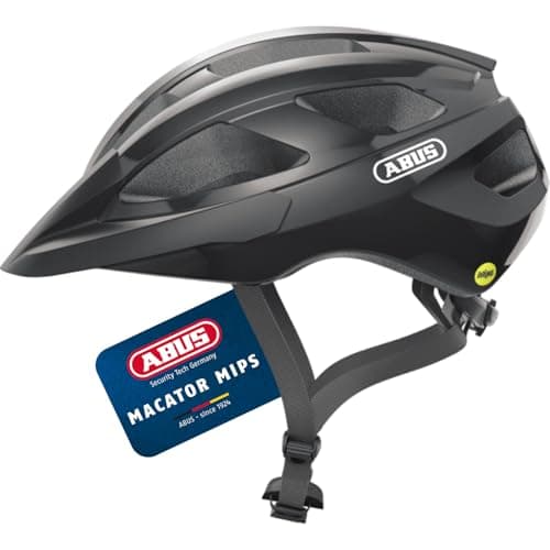 Image of ABUS Macator MIPS road bike helmet - bike helmet for beginners with peak - suitable for people with pigtails - for men and women