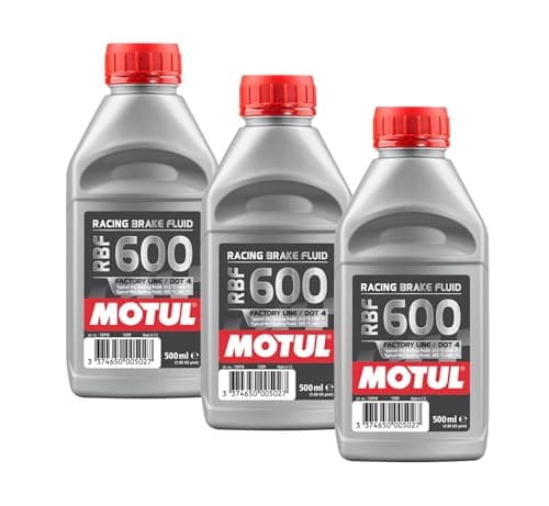 Image of WOL DOT 4 Brake Fluid Motul 100948 Brake Fluid Factory Line RBF600 500ML - Fully Synthetic Brake Oil Dot (3 Units)
