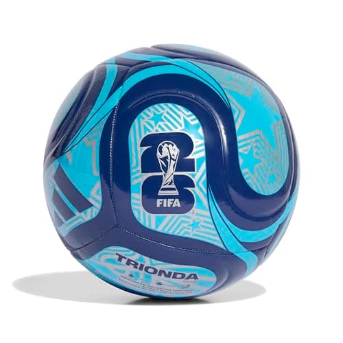 Image of Adidas Unisex-Adult World Cup Soccer Ball, Night Indigo/Semi Pink/Silver Metallic, 5
