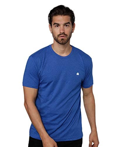 Image of Men's Crew Neck T-Shirts - Premium Fitted Modern Basic Logo Tees-1-pack Royal Blue-XX-Large