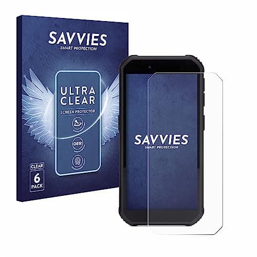 Image of Savvies 6 Pack Screen Protector compatible with SkyCaddie SX550 Protection Film Clear