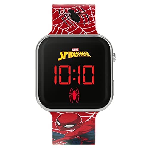 Image of Spiderman Boy's Digital Quartz Watch with Silicone Strap