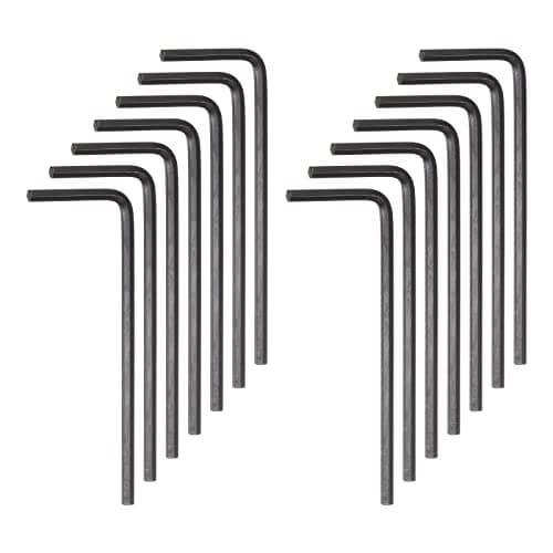 Image of sourcing map 30pcs Hex Key Wrench 2mm Metric CR-V L Shaped Hexagon Head Repairing Tool