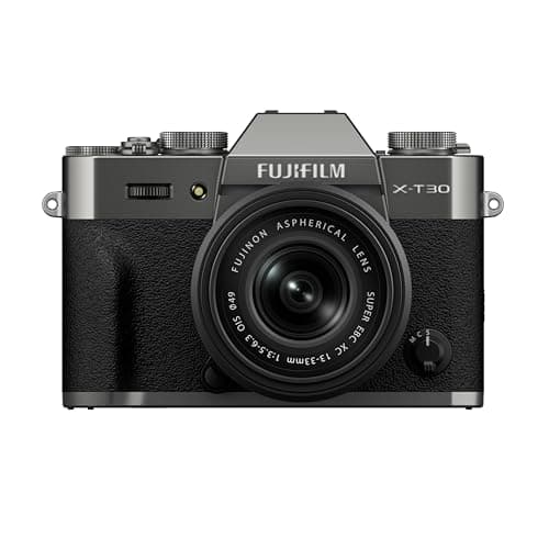Image of Fujifilm X-T30 III Mirrorless Camera, Charcoal Silver + XC 13-33mm Lens