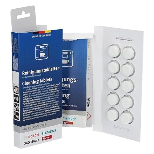 Image of 10 00312295 Cleaning Tablets for Espresso Coffee Makers for Bosch, Gaggenau, Neff and Siemens