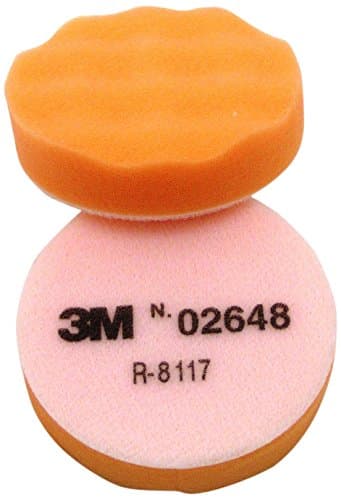Image of 3M Finesse-It 02648B Orange Foam Pad - Hook & Loop Attachment 3 1/4 in Dia