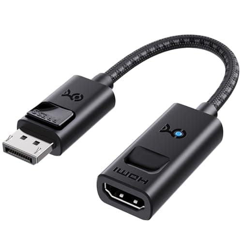 Image of Cable Matters HDMI DisplayPort 1.4 Adapter with 4K 120Hz or 8K 60Hz, 8K HDMI Displayport Adapter in Black, Supports RTX 3080/3090, RX 6800/6900 and More