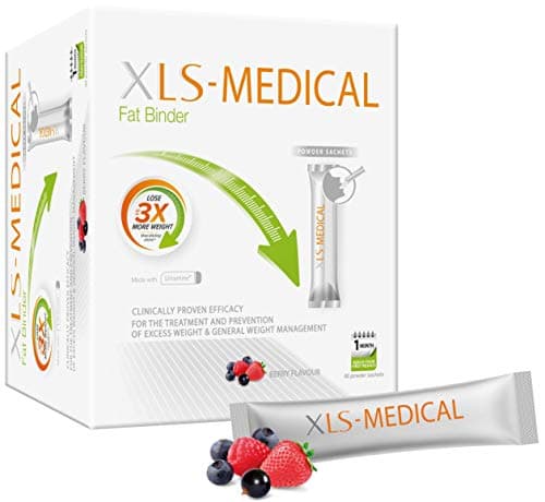 Image of XLS-Medical Berry Flavour Fat Binder Direct Weight Loss Aid, 1 Month Supply Pack, 90 Sachets