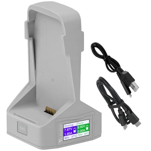 Image of LYONGTECH LCD Dual Battery Charger with Storage Charge for DJI Flip Drone,Display Parallel Charging Hub Accessories