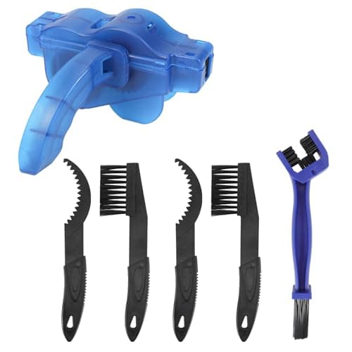 Image of Oumers Bike Chain Clean Brush Kit, 6pcs Bicycle Chain Cleaner Tool Bike Cleaning Tool Kits Motorcycle Chains Cleaner Brushes Tool Bicycle Cleaning Tools for Chains/Crank/Tire/Sprocket