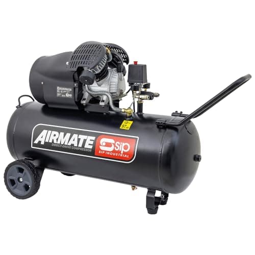 Image of SIP Airmate V-Twin Air Compressor Oil-Lubricated Direct Drive, 230V 100L 3hp 2.2kW 145psi 14CFM