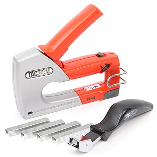 Image of Tacwise 0889 Z1-53 Heavy Duty Metal Staple Gun with 200 Staples and Staple Remover, Uses Type 53 / 4 - 8 mm Staples