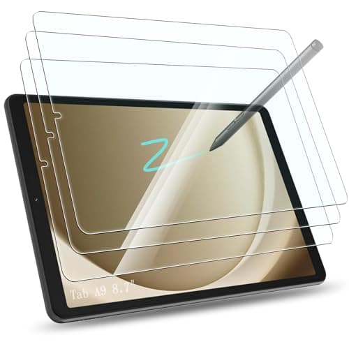 Image of GeeRic 3PCS Screen Protector Compatible with Samsung Galaxy Tab A9 8.7", Clear 8.7 Inch Protector Film Tempered Glass Film Replacement Anti-Bubble,Scratch Resistant